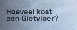 Hoeveel kost een gietvloer?